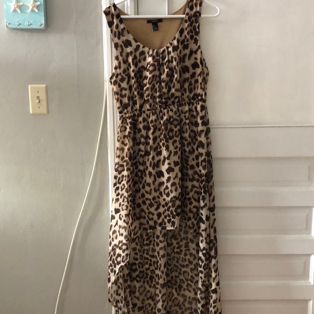 Forever 21 leopard maxi dress